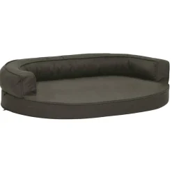 vidaXL Matelas de lit ergonomique pour chien 75x53 cm Aspect de lin