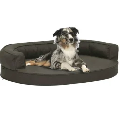 vidaXL Matelas de lit ergonomique pour chien 75x53 cm Aspect de lin
