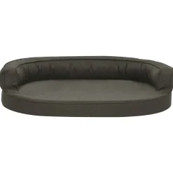 vidaXL Matelas de lit ergonomique pour chien 75x53 cm Aspect de lin