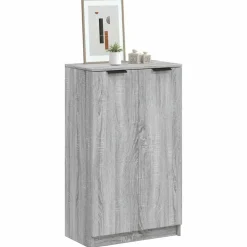 vidaXL Meuble à chaussures 59x35x100 cm Bois d'ingénierie