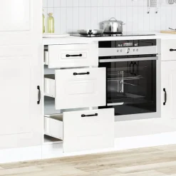 Armoires & Meubles De Rangement-vidaXL Meuble bas de cuisine « Kalmar » Bois d'ingénierie Blanc brillant
