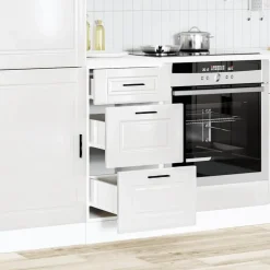 Armoires & Meubles De Rangement-vidaXL Meuble bas de cuisine « Porto » Bois d'ingénierie Blanc brillant