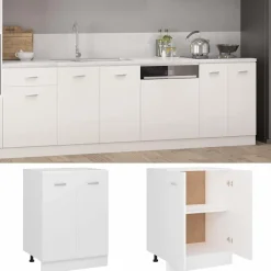 Armoires & Meubles De Rangement-vidaXL Meuble bas "Lyon" 60 x 46 x 81,5 cm Bois d'ingénierie Blanc