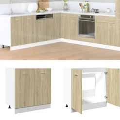 vidaXL Meuble bas "Lyon" Chêne Sonoma 80 x 46 x 81,5 cm Bois d'ingénierie