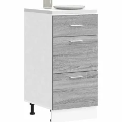 Armoires & Meubles De Rangement-vidaXL Meuble bas "Lyon" Gris Sonoma 40 x 46 x 81,5 cm Bois d'ingénierie Sonoma gris