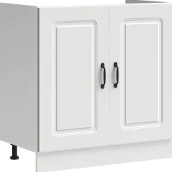 vidaXL Meuble bas pour évier Kalmar 80x46x81,5cm bois ingénierie