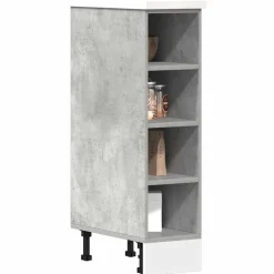 Armoires & Meubles De Rangement-vidaXL Meuble bas "Riga" 20 x 44,5 x 81,5 cm Bois d'ingénierie Gris béton