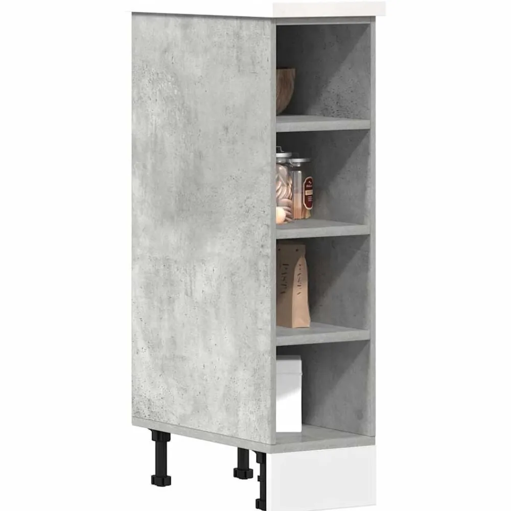 Armoires & Meubles De Rangement-vidaXL Meuble bas "Riga" 20 x 44,5 x 81,5 cm Bois d'ingénierie Gris béton