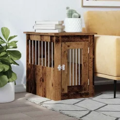 vidaXL Meuble de cage chien 45x62x59 cm bois d'ingénierie