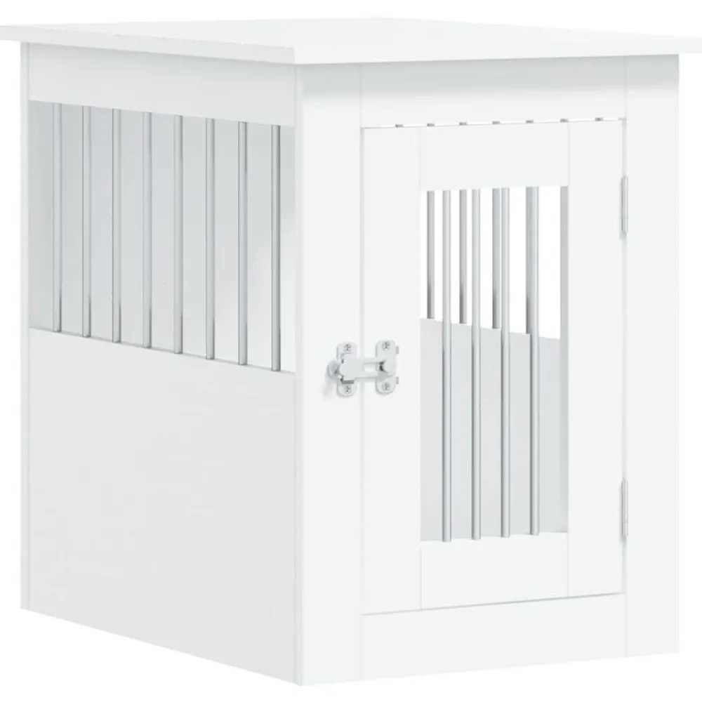 vidaXL Meuble de cage pour chiens 45x62x59 cm bois d'ingénierie