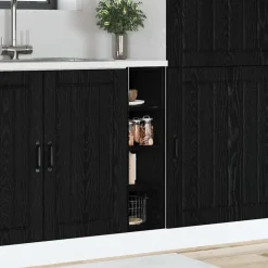 vidaXL Meuble de cuisine bas Chêne noir 20 x 44,5 x 81,5 cm
