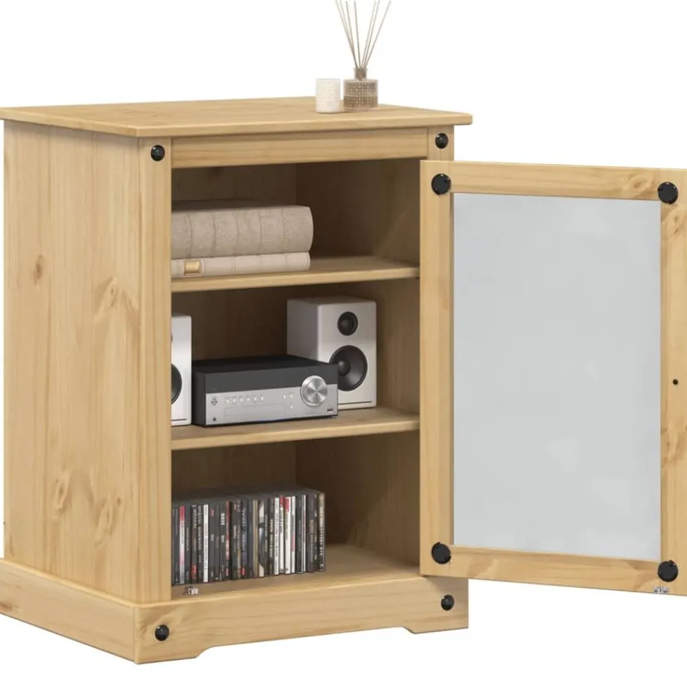 Meubles Tv-vidaXL Meuble HiFi Corona 60x50x82 cm bois de pin massif Cire d'abeille