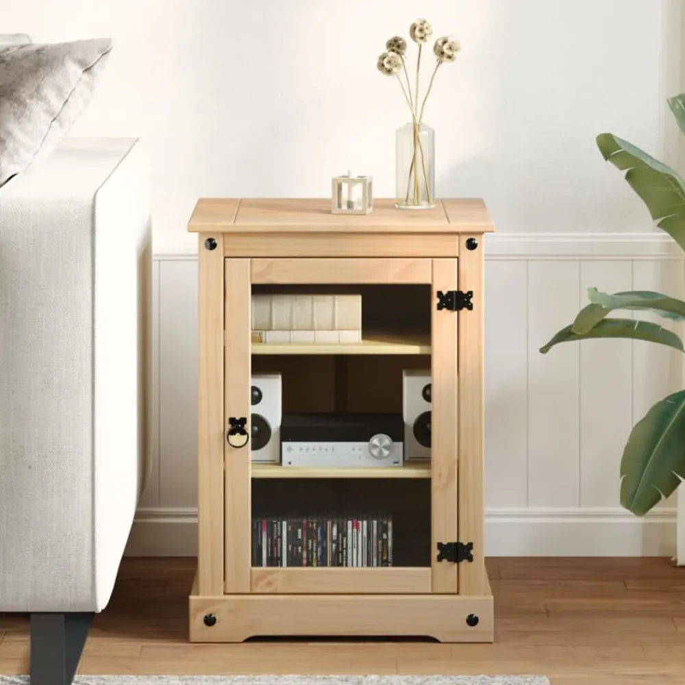 Meubles Tv-vidaXL Meuble HiFi Corona 60x50x82 cm bois de pin massif Cire d'abeille