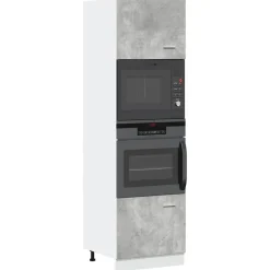 vidaXL Meuble micro-ondes "Lyon" 60 x 57 x 207 cm Bois d'ingénierie
