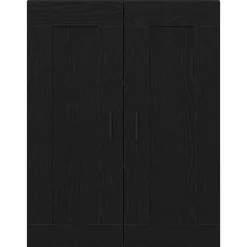 vidaXL Meuble mural Chêne noir 69,5 x 34 x 90 cm Bois d'ingénierie