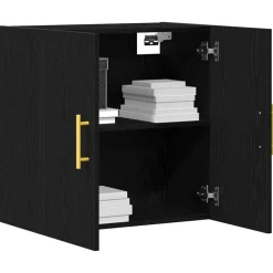 Armoires & Meubles De Rangement-vidaXL Meuble mural Chêne noir 60 x 31 x 70 cm Bois d'ingénierie Ch&ecirc;ne noir