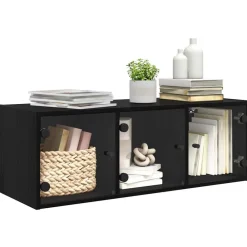Armoires & Meubles De Rangement-vidaXL Meuble mural Chêne noir 102 x 37 x 35 cm Bois d'ingénierie Ch&ecirc;ne noir