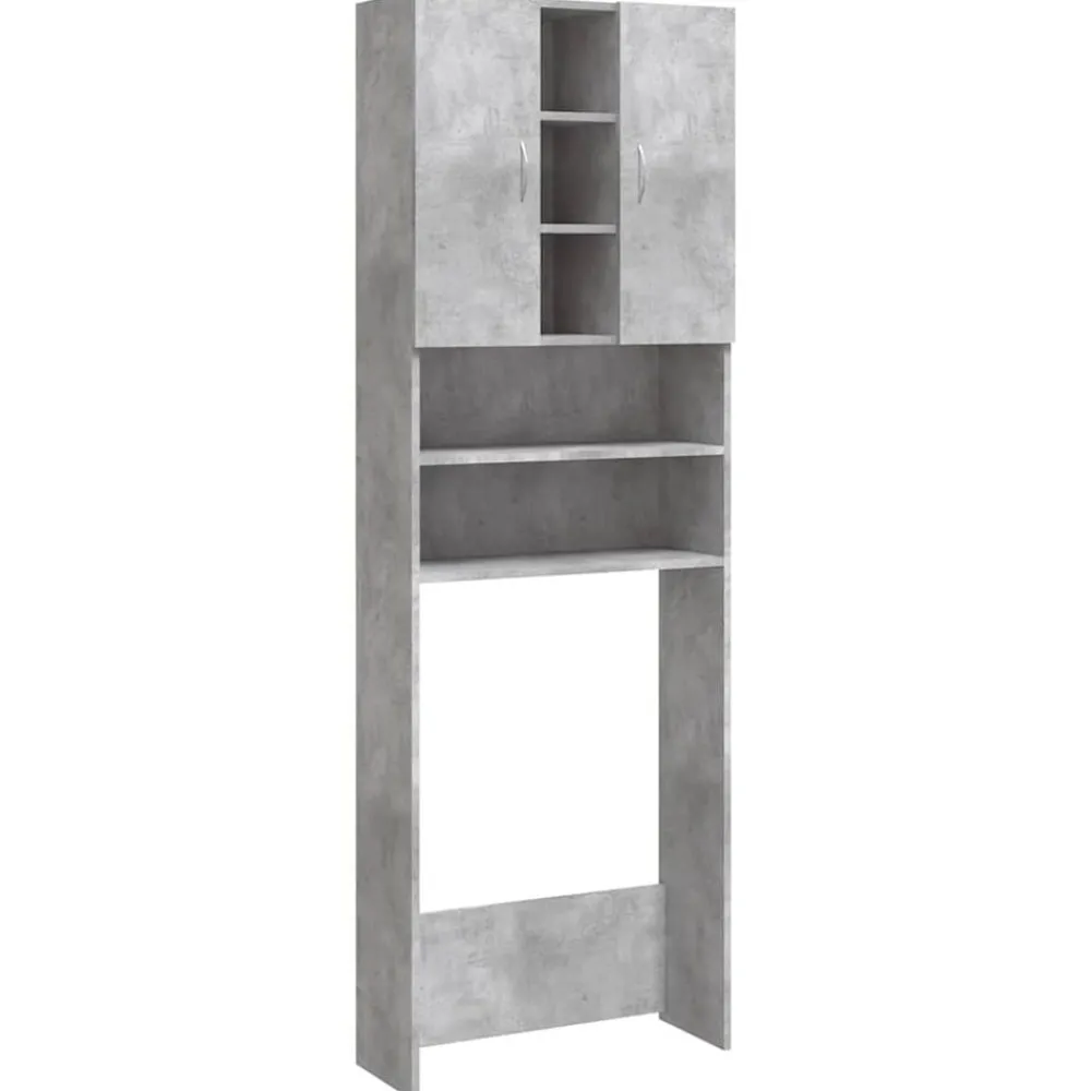 Accessoires Pour Appareils Électroménagers-vidaXL Meuble pour machine à laver 64x25,5x190 cm Gris béton