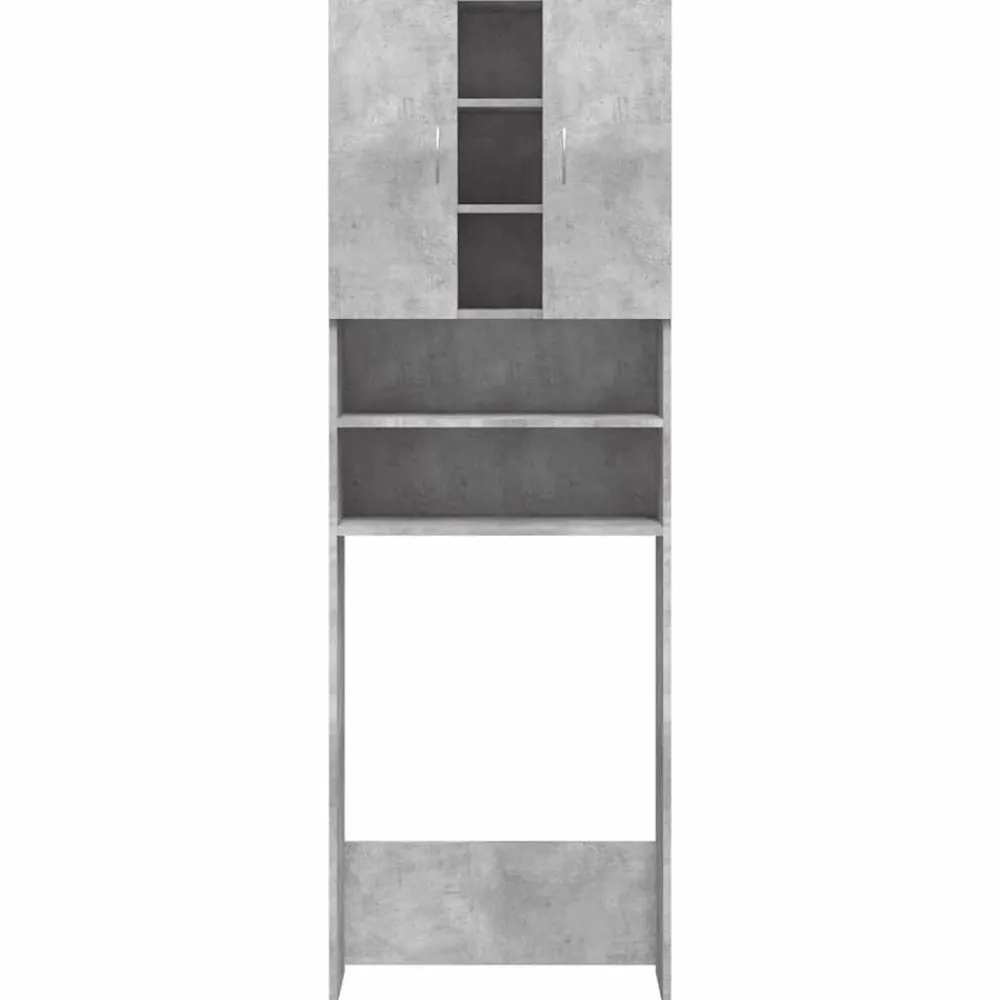 Accessoires Pour Appareils Électroménagers-vidaXL Meuble pour machine à laver 64x25,5x190 cm Gris béton