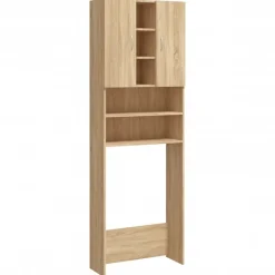 vidaXL Meuble pour machine à laver Chêne sonoma 64x25,5x190 cm