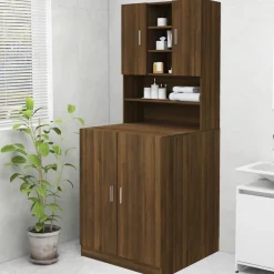 Accessoires Pour Appareils Électroménagers-vidaXL Meuble pour machine à laver Chêne marron 70,5x25,5x90 cm Ch&ecirc;ne marron