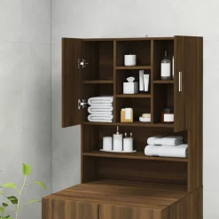 Accessoires Pour Appareils Électroménagers-vidaXL Meuble pour machine à laver Chêne marron 70,5x25,5x90 cm Ch&ecirc;ne marron