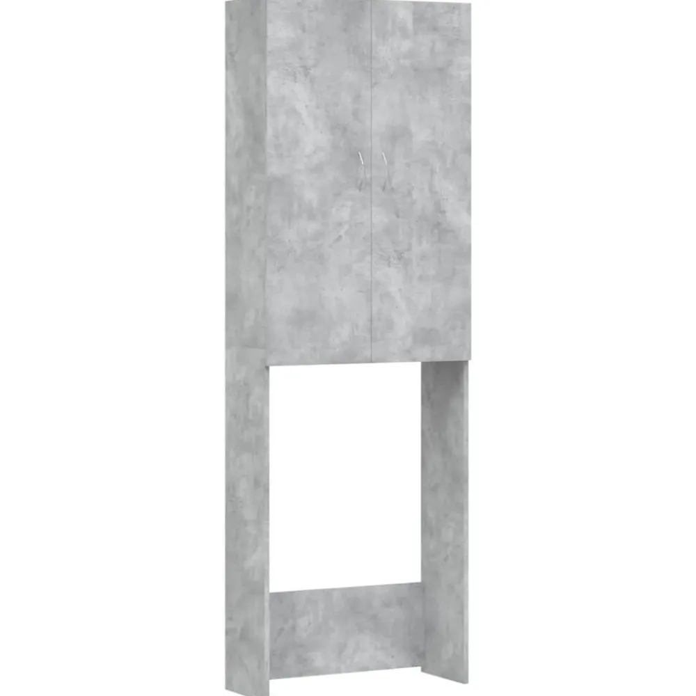 Accessoires Pour Appareils Électroménagers-vidaXL Meuble pour machine à laver 64x25,5x190 cm Gris béton