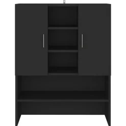 Accessoires Pour Appareils Électroménagers-vidaXL Meuble pour machine à laver 70,5x25,5x90 cm Noir