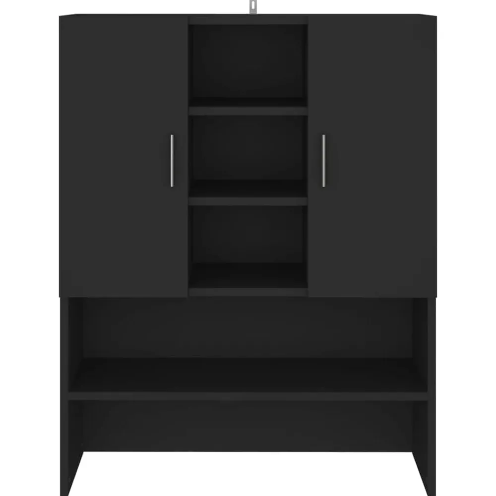 Accessoires Pour Appareils Électroménagers-vidaXL Meuble pour machine à laver 70,5x25,5x90 cm Noir