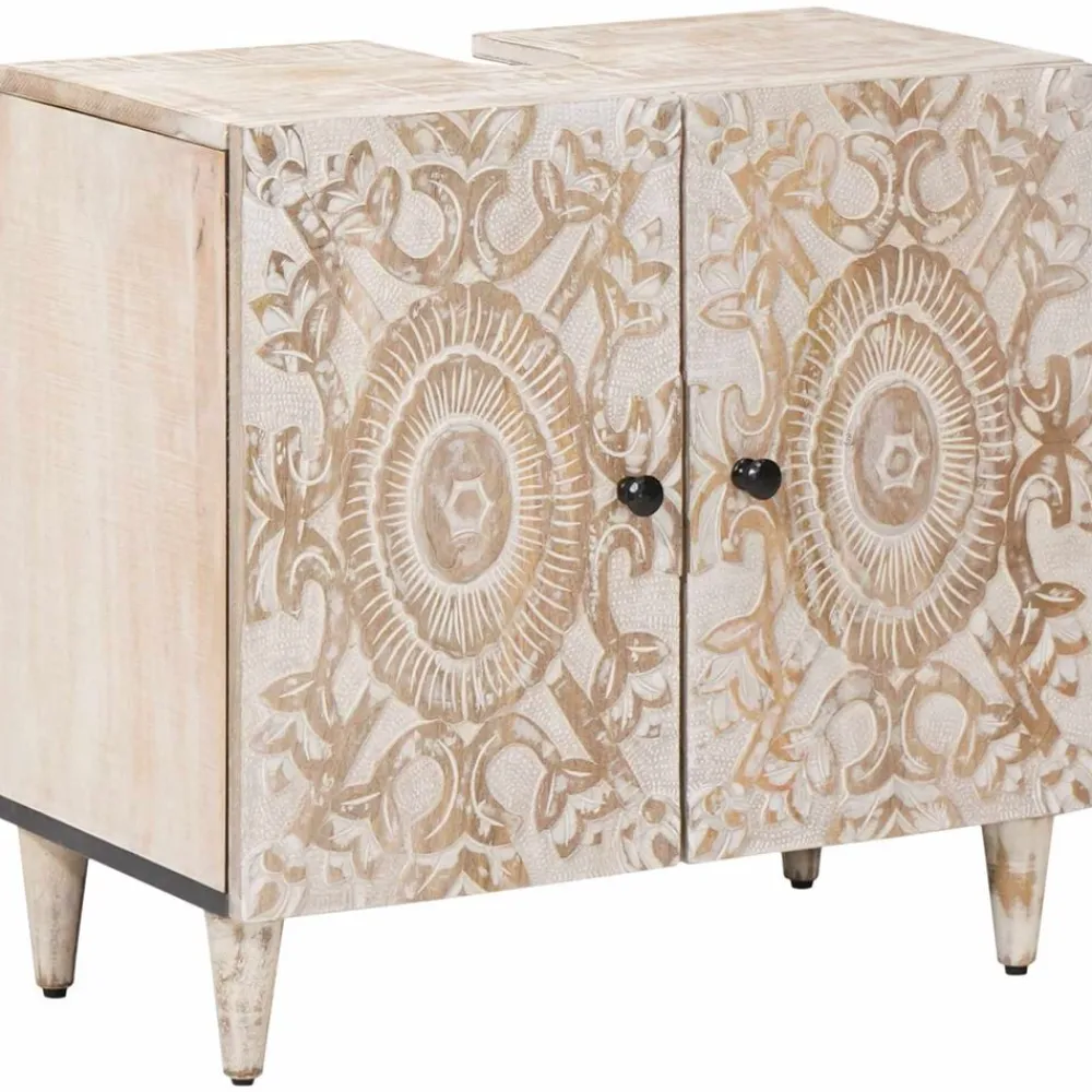 vidaXL Meuble sous Lavabo de Salle de Bain 62 x 33 x 58 cm