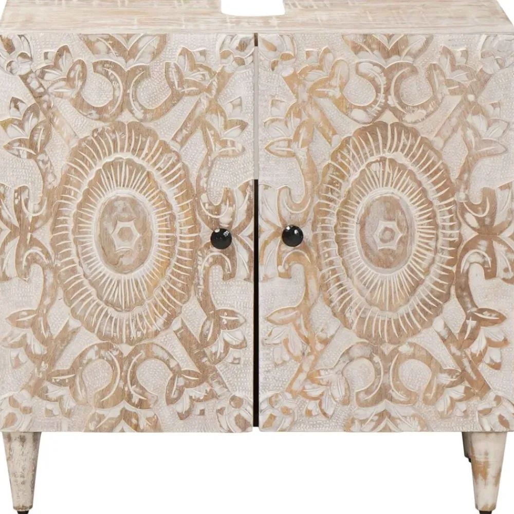vidaXL Meuble sous Lavabo de Salle de Bain 62 x 33 x 58 cm