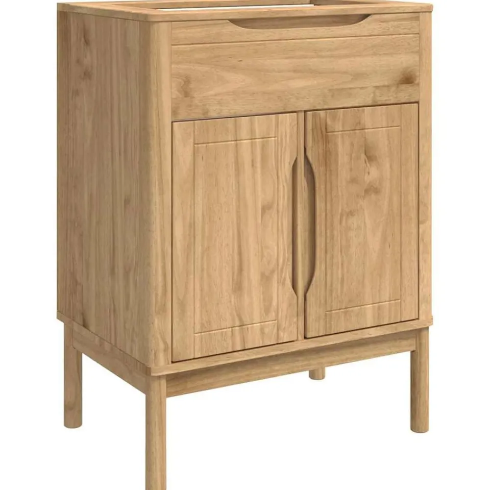 vidaXL Meuble sous Lavabo de Salle de Bain FLORO