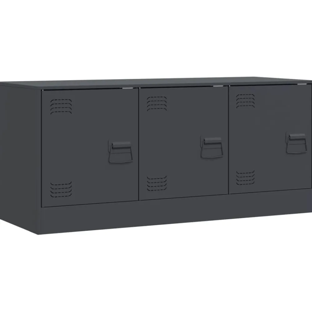 Meubles Tv-vidaXL Meuble TV 99x39x44 cm acier Anthracite
