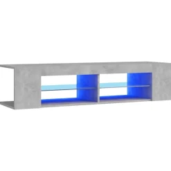 vidaXL Meuble TV avec lumières LED 135x39x30 cm