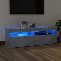 vidaXL Meuble TV avec lumières LED 120x35x40 cm