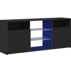 vidaXL Meuble TV avec lumières LED 120x30x50 cm