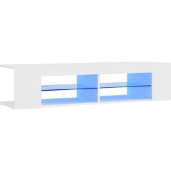 vidaXL Meuble TV avec lumières LED 135x39x30 cm