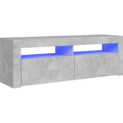 vidaXL Meuble TV avec lumières LED 120x35x40 cm