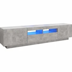 vidaXL Meuble TV avec lumières LED 180x35x40 cm