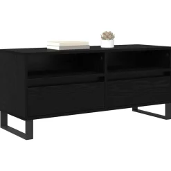 Meubles Tv-vidaXL Meuble TV avec tiroir Chêne noir 100 x 34,5 x 44,5 cm Ch&ecirc;ne noir