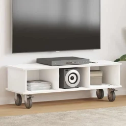 Meubles Tv-vidaXL Meuble TV 100 x 35 x 35 cm Bois d'ingénierie Blanc