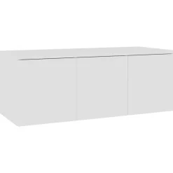 Meubles Tv-vidaXL Meuble TV 80x34x30 cm Bois d'ingénierie Blanc