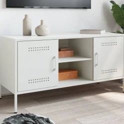 vidaXL Meuble TV 100,5x39x50,5 cm acier