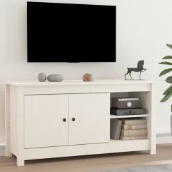 vidaXL Meuble TV 103x36,5x52 cm Bois de pin massif