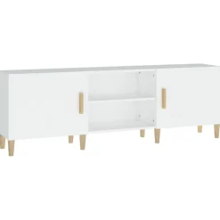 Meubles Tv-vidaXL Meuble TV 150x30x50 cm Bois d'ingénierie Blanc