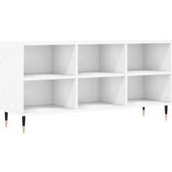 Meubles Tv-vidaXL Meuble TV 103,5x30x50 cm bois d'ingénierie Blanc