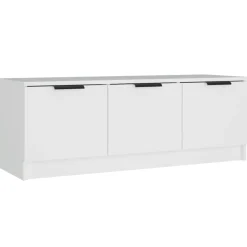 Meubles Tv-vidaXL Meuble TV 102x35x36,5 cm Bois d'ingénierie Blanc