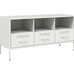 vidaXL Meuble TV 100,5x39x50,5 cm acier