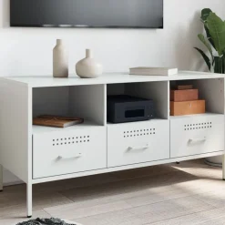 vidaXL Meuble TV 100,5x39x50,5 cm acier