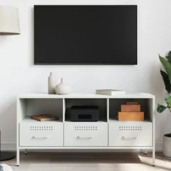 vidaXL Meuble TV 100,5x39x50,5 cm acier